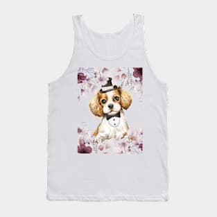 Cavalier King Charles Spaniel wears a suit Tank Top